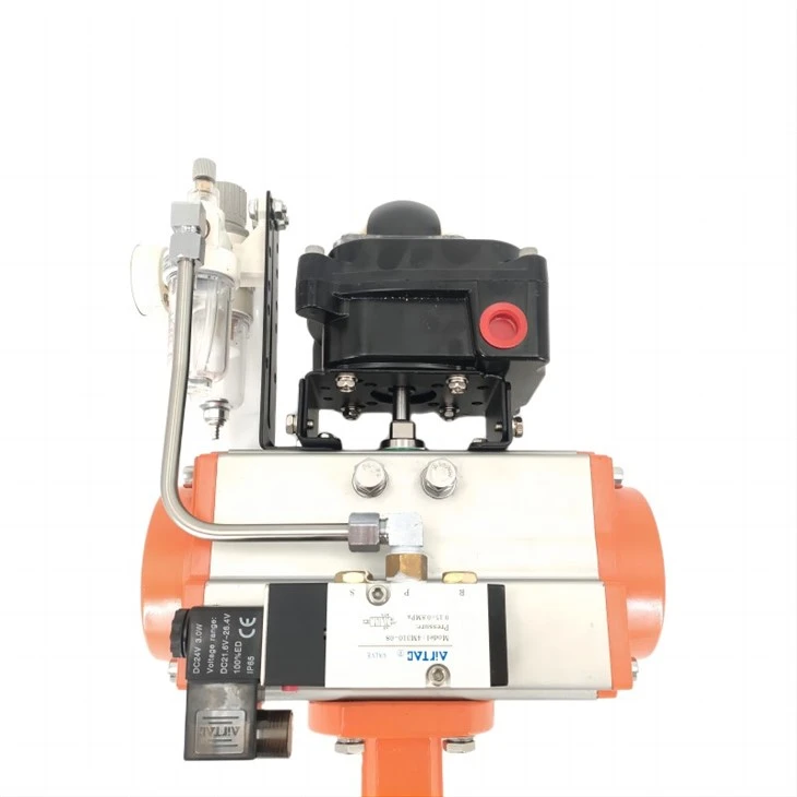 Soft Back Single Acting Pneumatic Clamp Butterfly Valve